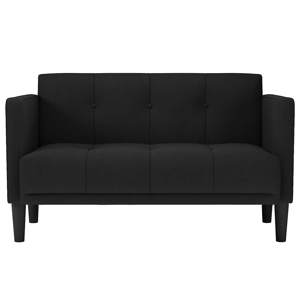 Dvosjed crne boje 111 cm tkanina
