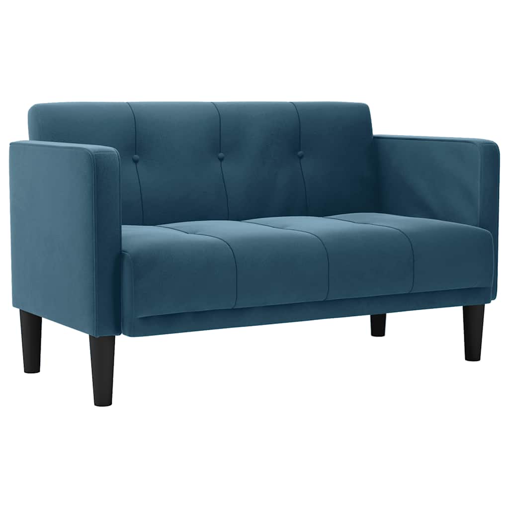 Dvosjed Plavi 111 cm Baršun