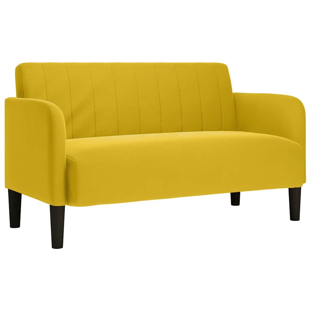 Dvosjed žuti 109 cm baršun