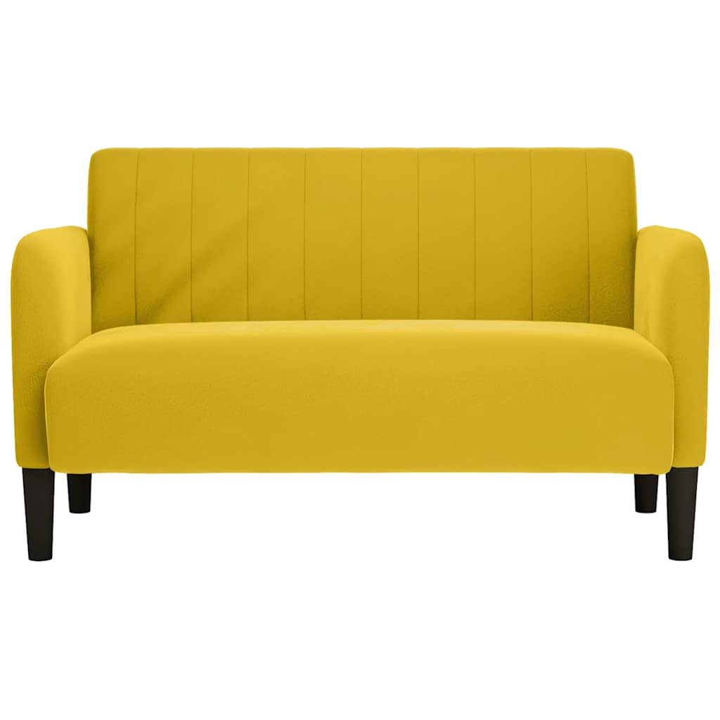 Dvosjed žuti 109 cm baršun