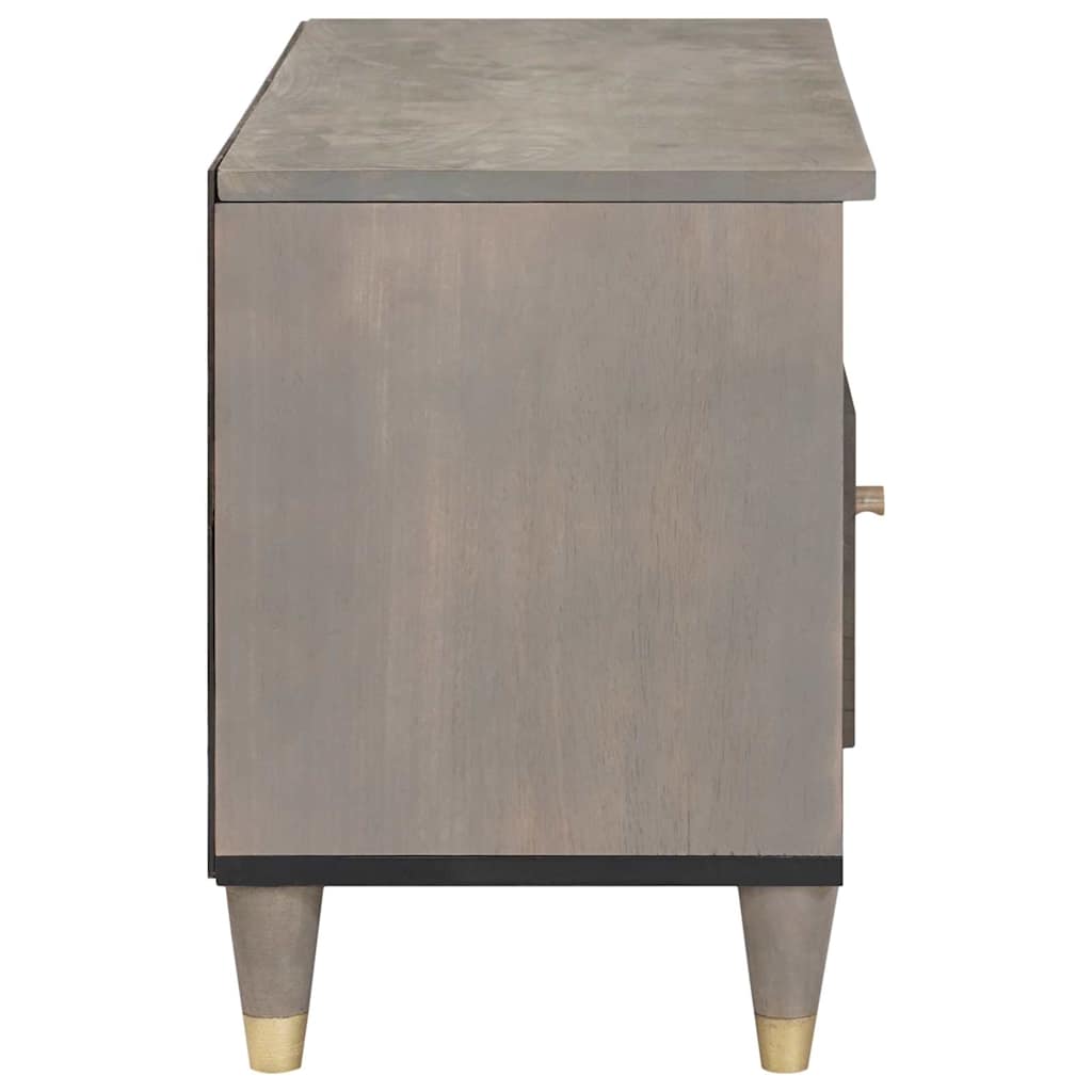TV ormar s ladicama Siva 80 x 33 x 46 cm Čvrsto drvo manga