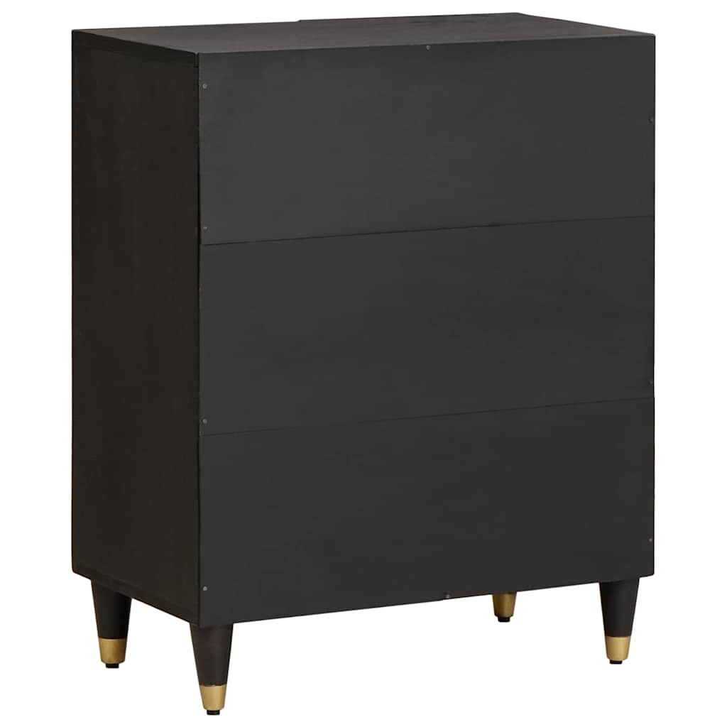 Kreveta Crna 60 x 33 x 75 cm Čvrsto drvo manga