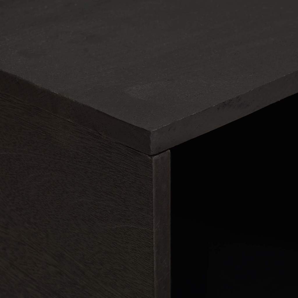 Kava Stol Crna 80 x 50 x 40 cm Čvrsto drvo manga
