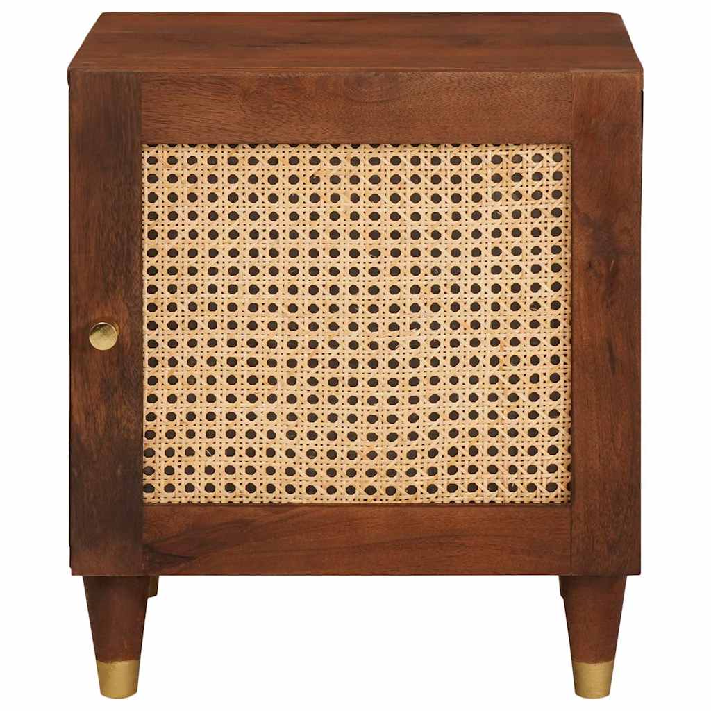 Noćni ormar Smeđa 40 x 33,5 x 46 cm Čvrsto drvo akacije