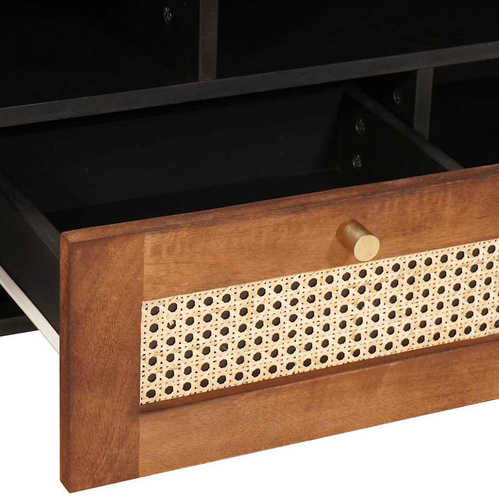 TV ormar s ladicama Smeđa 100 x 33,5 x 46 cm Čvrsto drvo manga