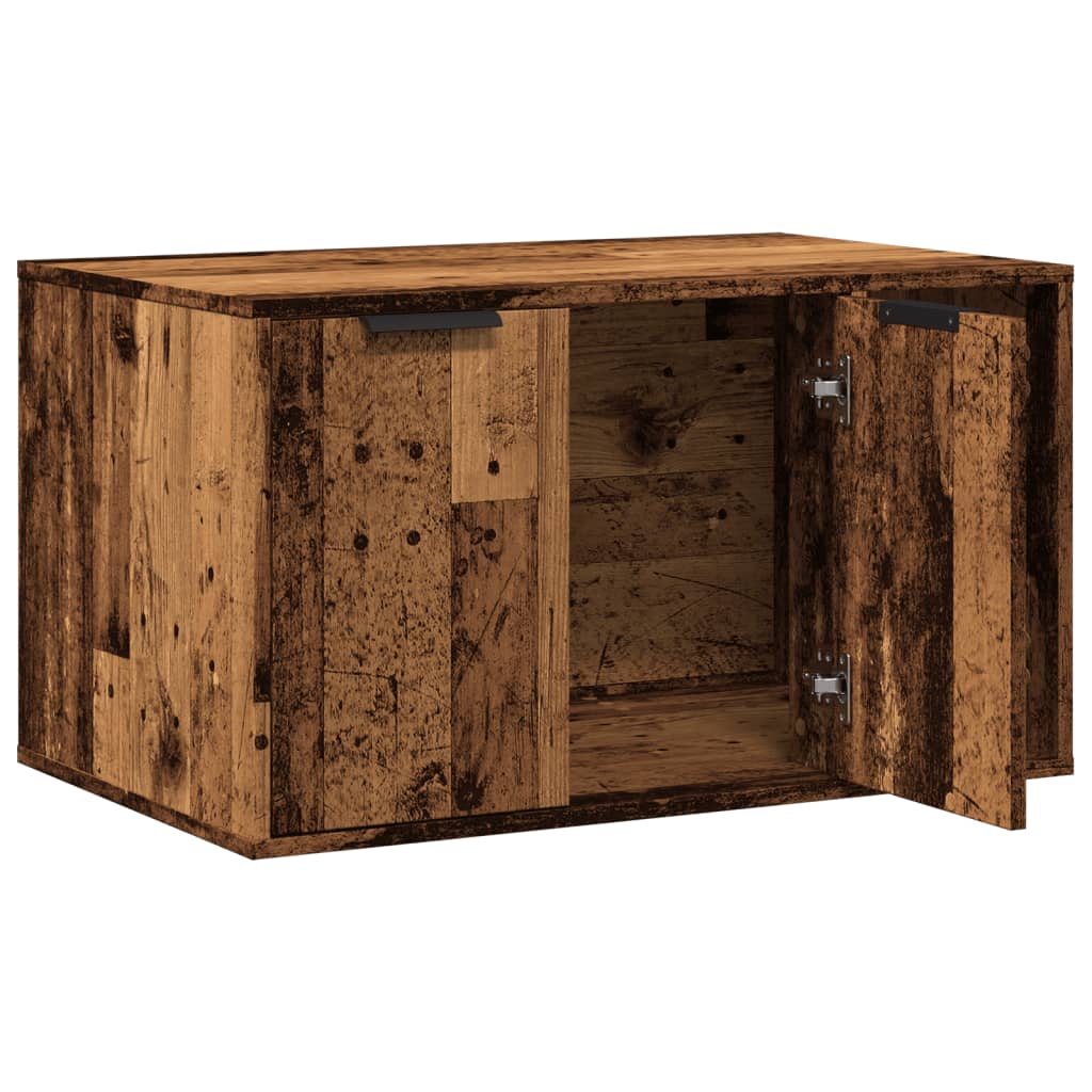 Kutija za mačji pijesak boja drva 80x50x45 cm konstruirano drvo