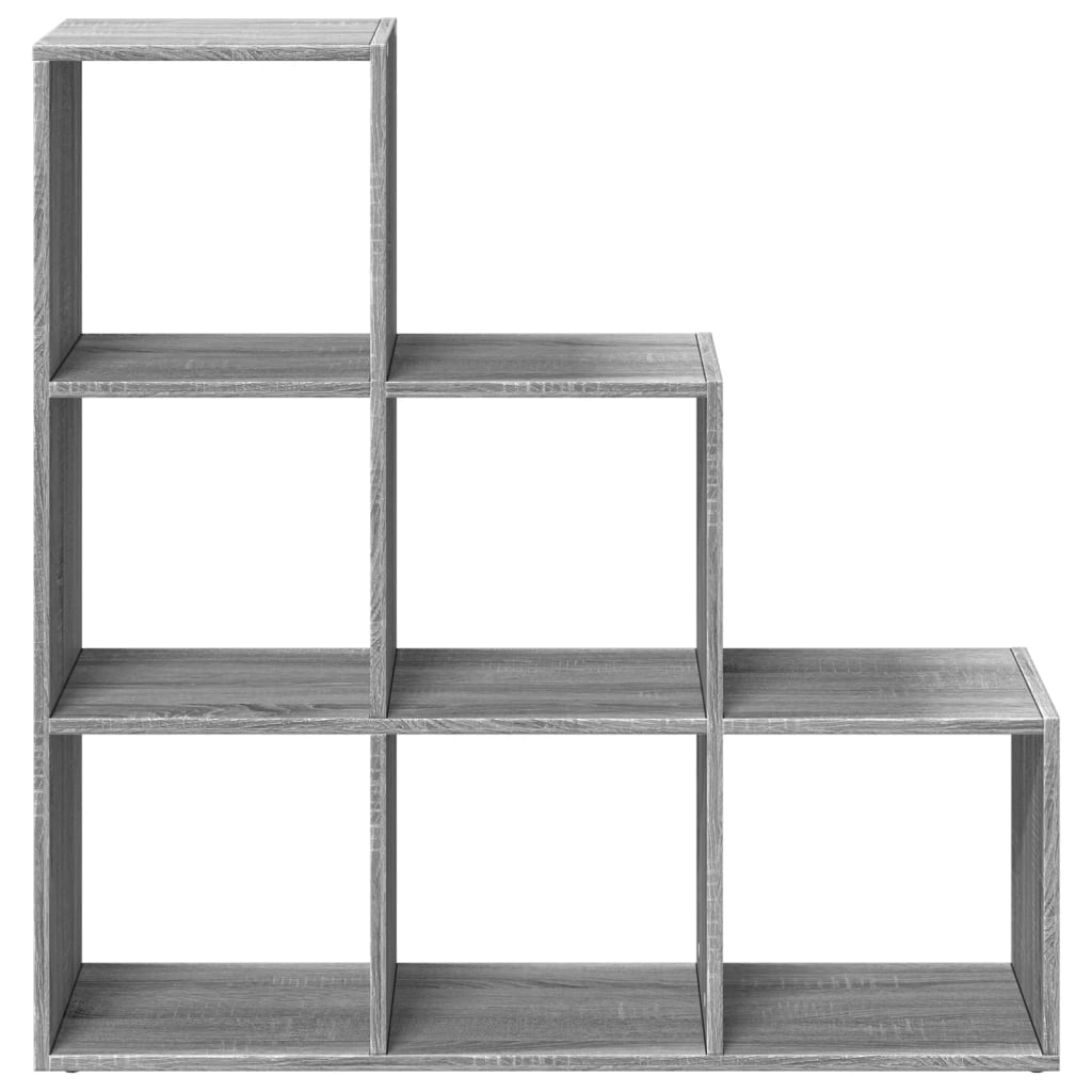 Pregrada / regal za knjige 3 razina sonoma 99x29x99 cm drveni