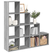 Pregrada/regal za knjige 4razina sonoma 131,5x29x131,5cm drveni