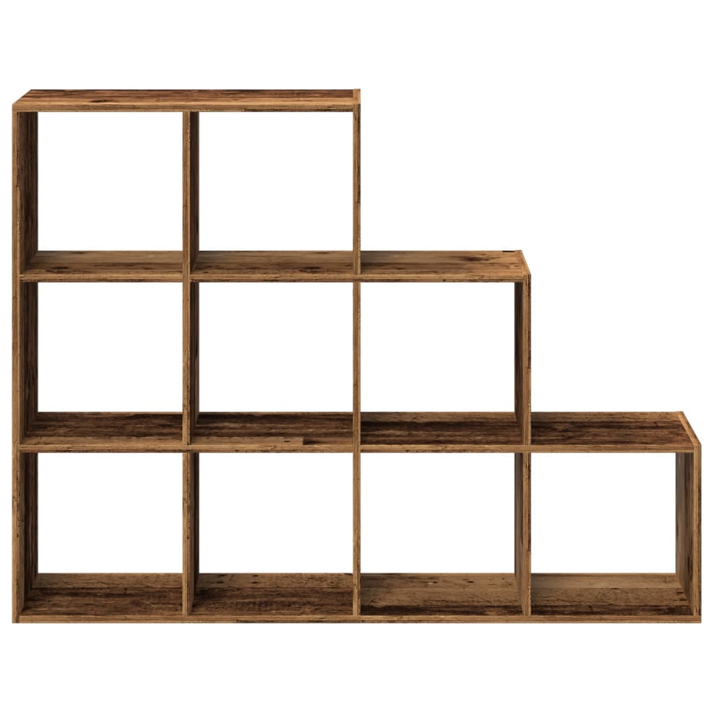 Sobna pregrada/regal za knjige 3 razina 137,5x29x103,5cm drveni
