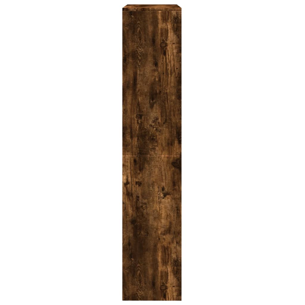 Pregrada/regal za knjige 4 razina hrast 143,5x29x143,5cm drveni