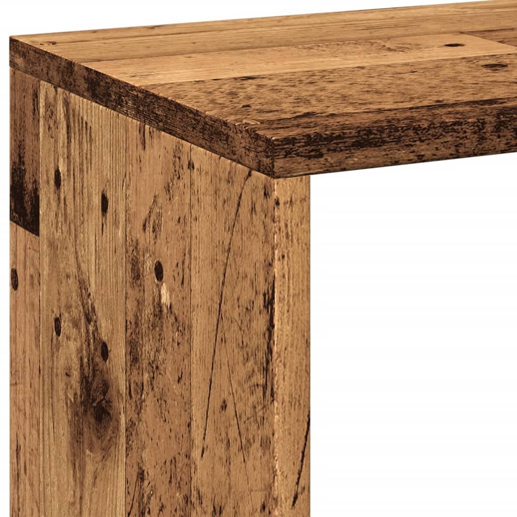 Pregrada / regal za knjige boja drva 69,5x29x69,5 cm drveni