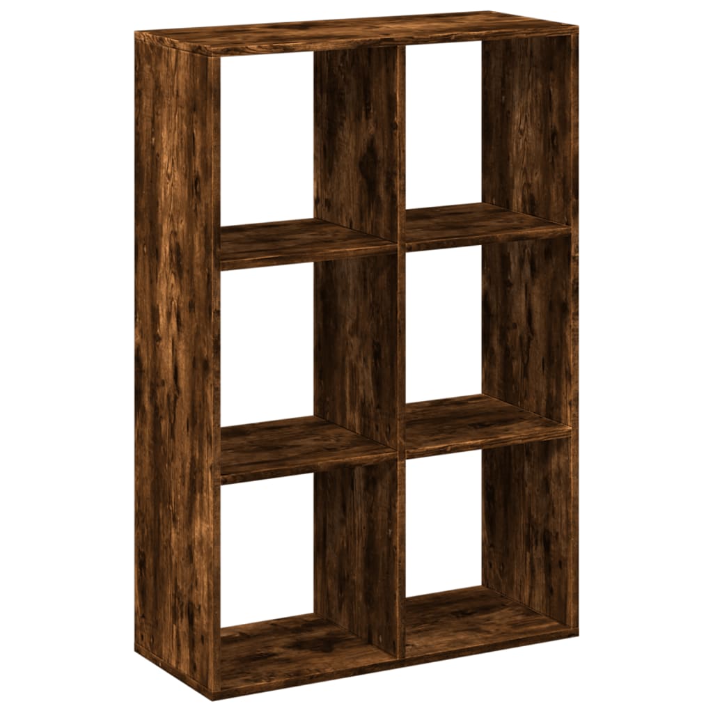Pregrada / regal za knjige boja hrasta 69,5x29x103,5 cm drveni