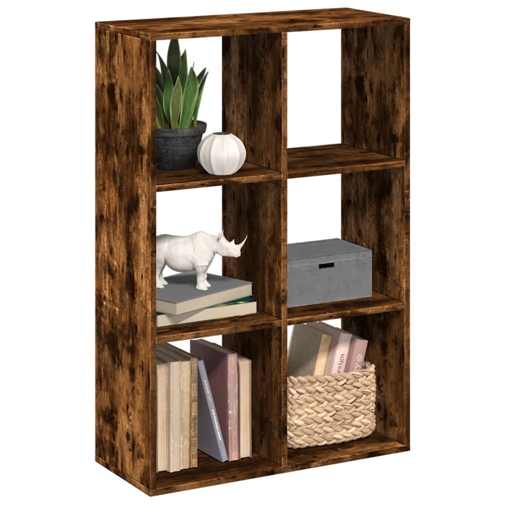 Pregrada / regal za knjige boja hrasta 69,5x29x103,5 cm drveni