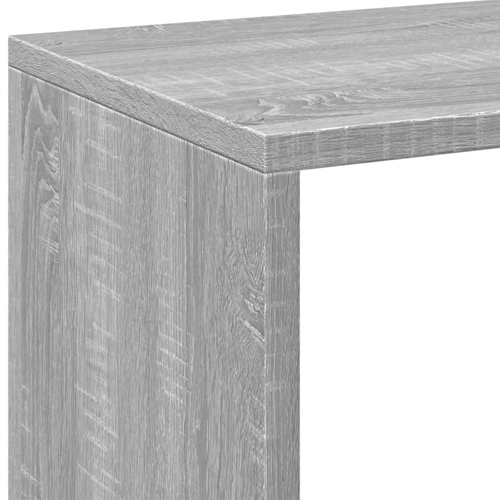 Pregrada / regal za knjige boja hrasta 69,5x29x103,5 cm drveni