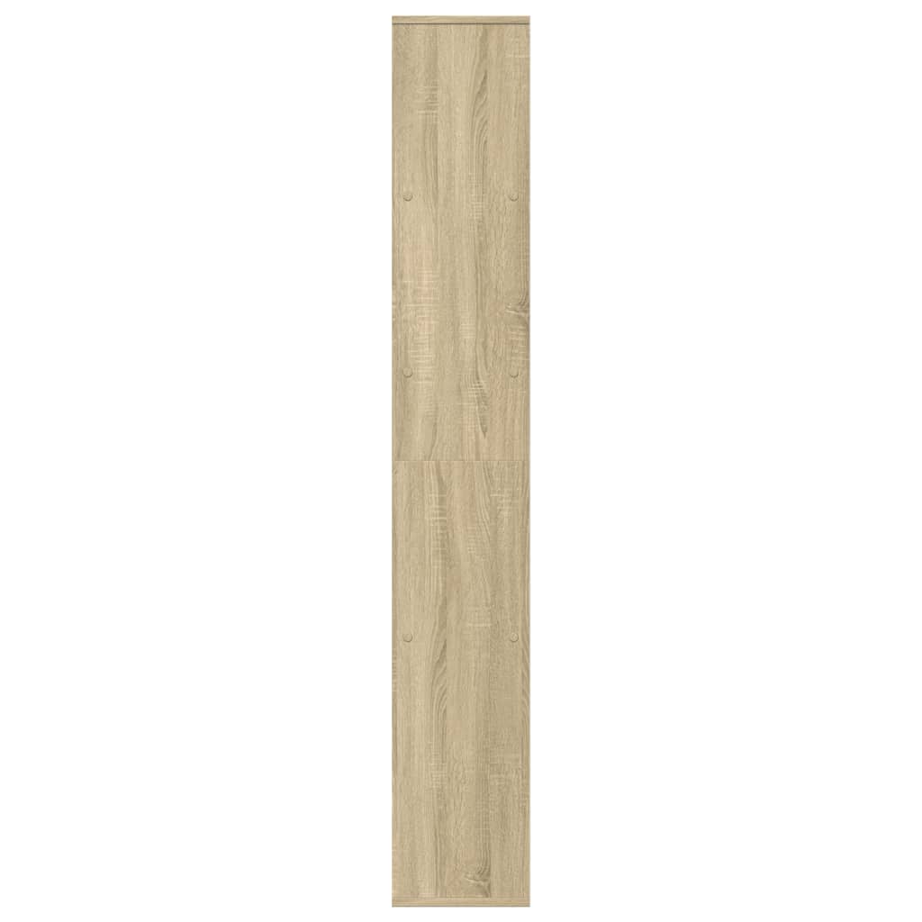 Pregrada / regal za knjige boja hrasta 67x25x161,5 cm drveni