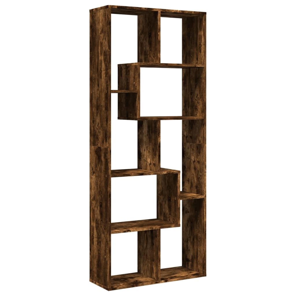 Pregrada / regal za knjige boja hrasta 67x25x161,5 cm drveni