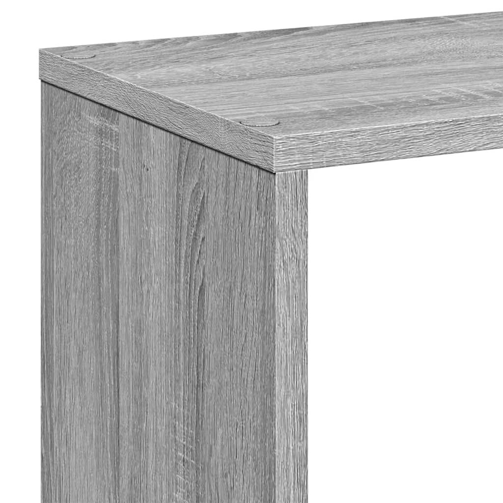 Pregrada / regal za knjige boja hrasta 67x25x161,5 cm drveni