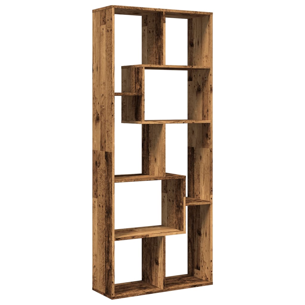 Pregrada / regal za knjige boja drva 67 x 25 x 161,5 cm drveni