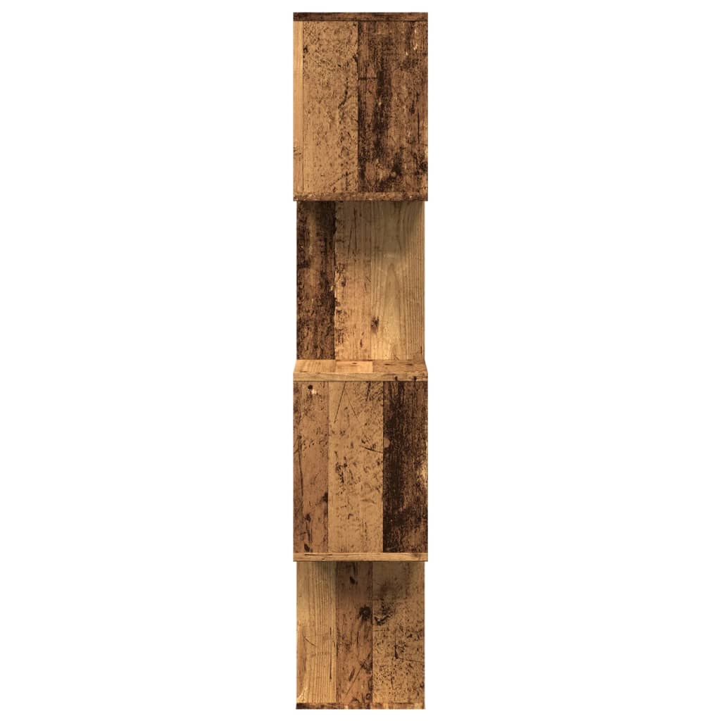 Sobna pregrada / regal za knjige 45 razina 70x24x129 cm drveni