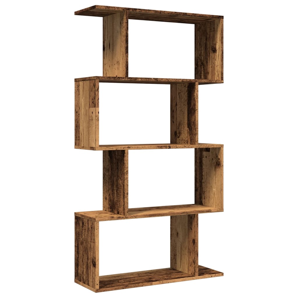 Sobna pregrada / regal za knjige 45 razina 70x24x129 cm drveni