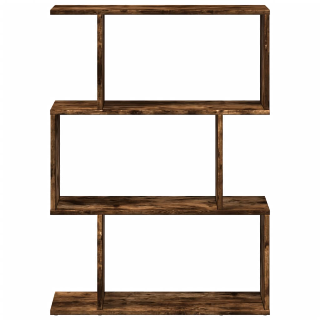 Pregrada / regal za knjige 3 razina hrast 70x24x97 cm drveni
