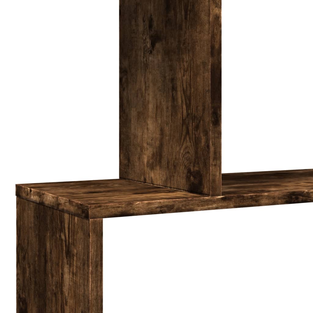 Pregrada / regal za knjige 3 razina hrast 70x24x97 cm drveni