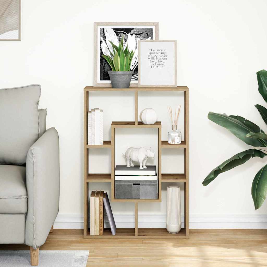 Regal za knjige boja hrasta 63x20x90 cm konstruirano drvo