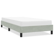 Okvir kreveta bez madraca svijetlo sivi 90x210 cm baršun