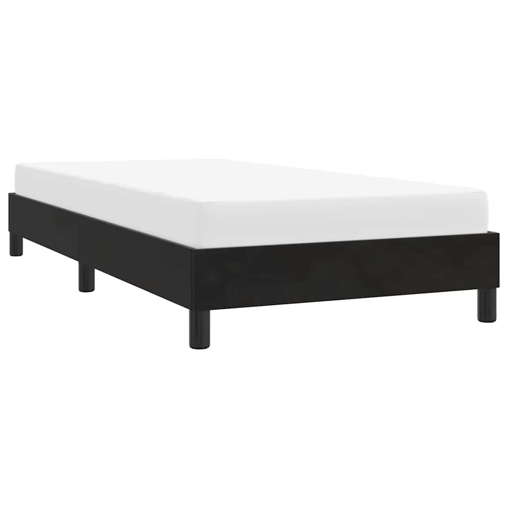 Okvir kreveta bez madraca crni 90x210 cm baršun