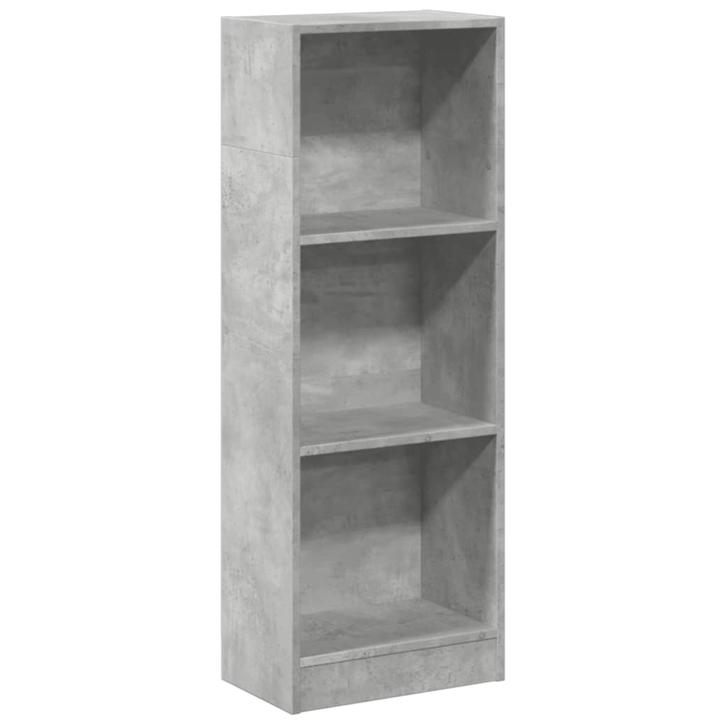 Regal za knjige boja betona 40x24x109 cm konstruirano drvo