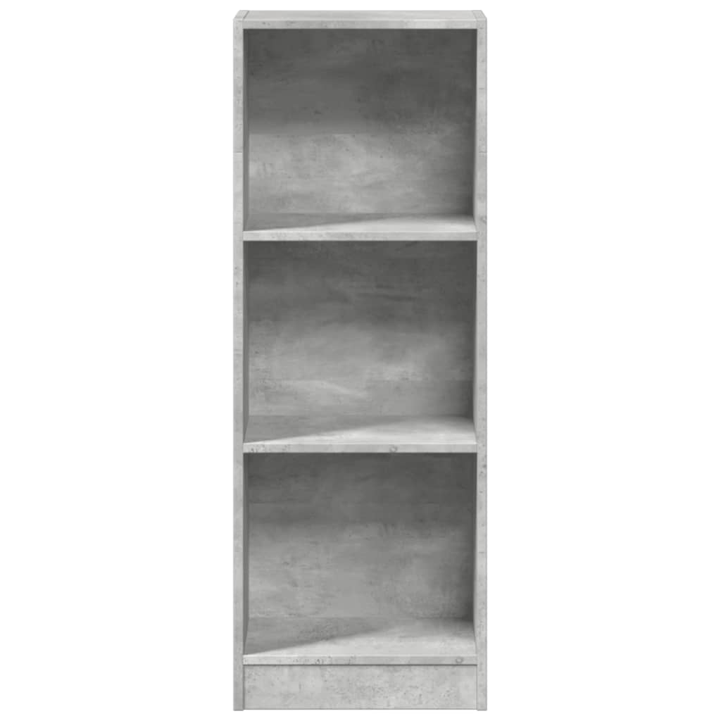 Regal za knjige boja betona 40x24x109 cm konstruirano drvo