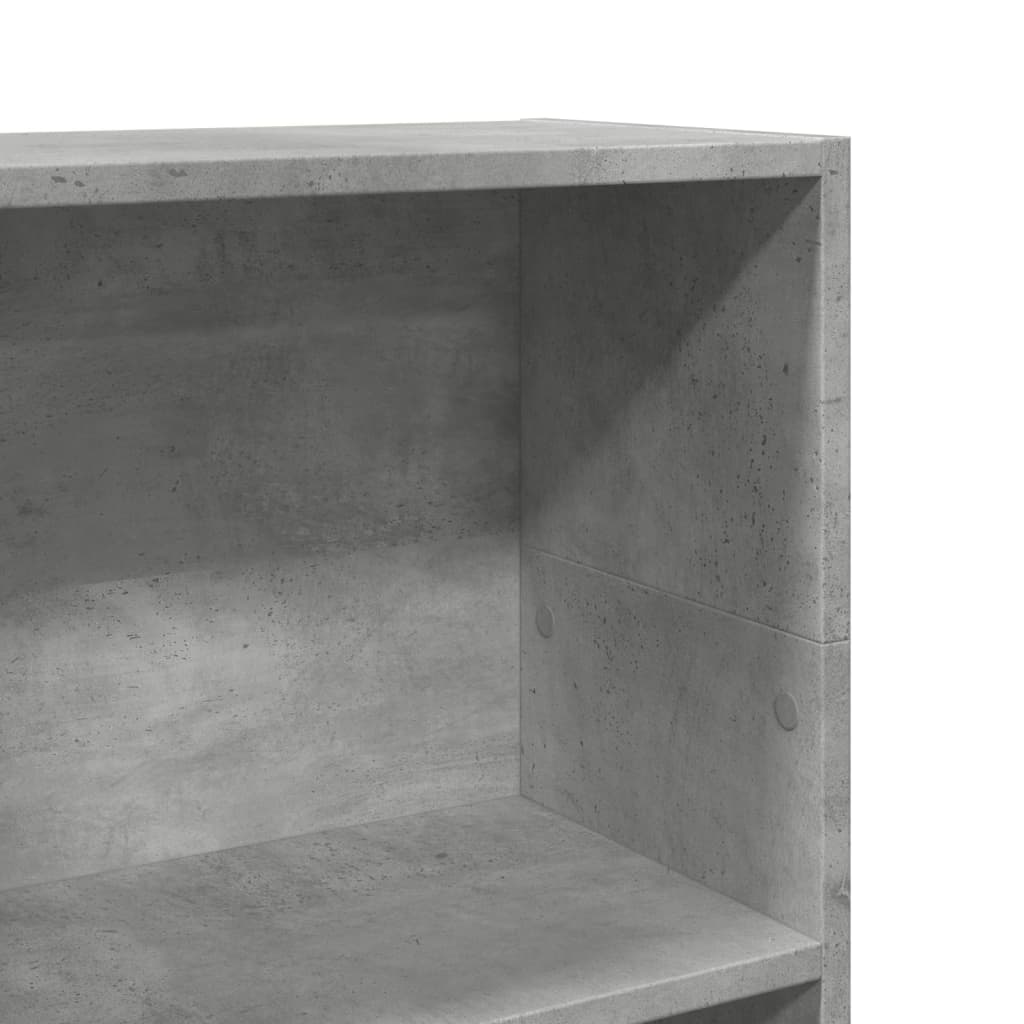 Regal za knjige boja betona 40x24x109 cm konstruirano drvo