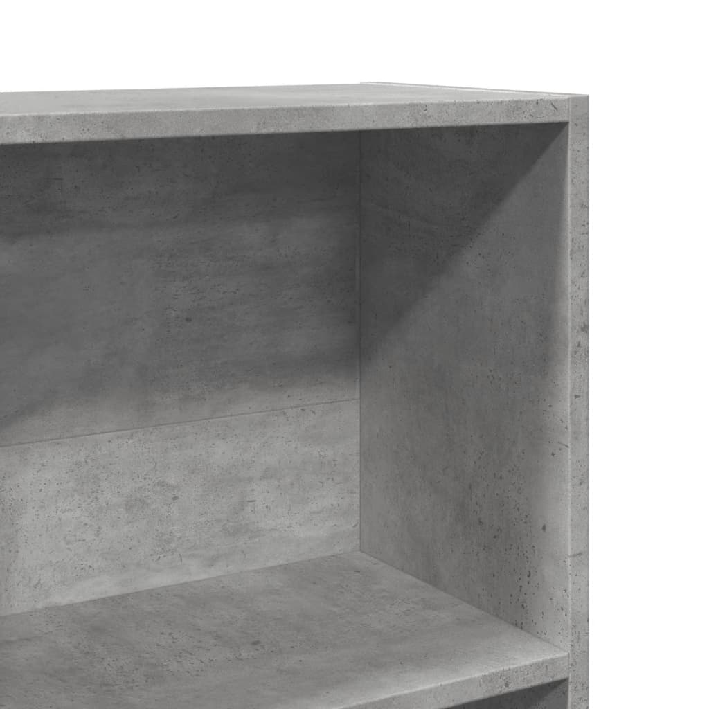 Regal za knjige boja betona 40x24x143 cm konstruirano drvo