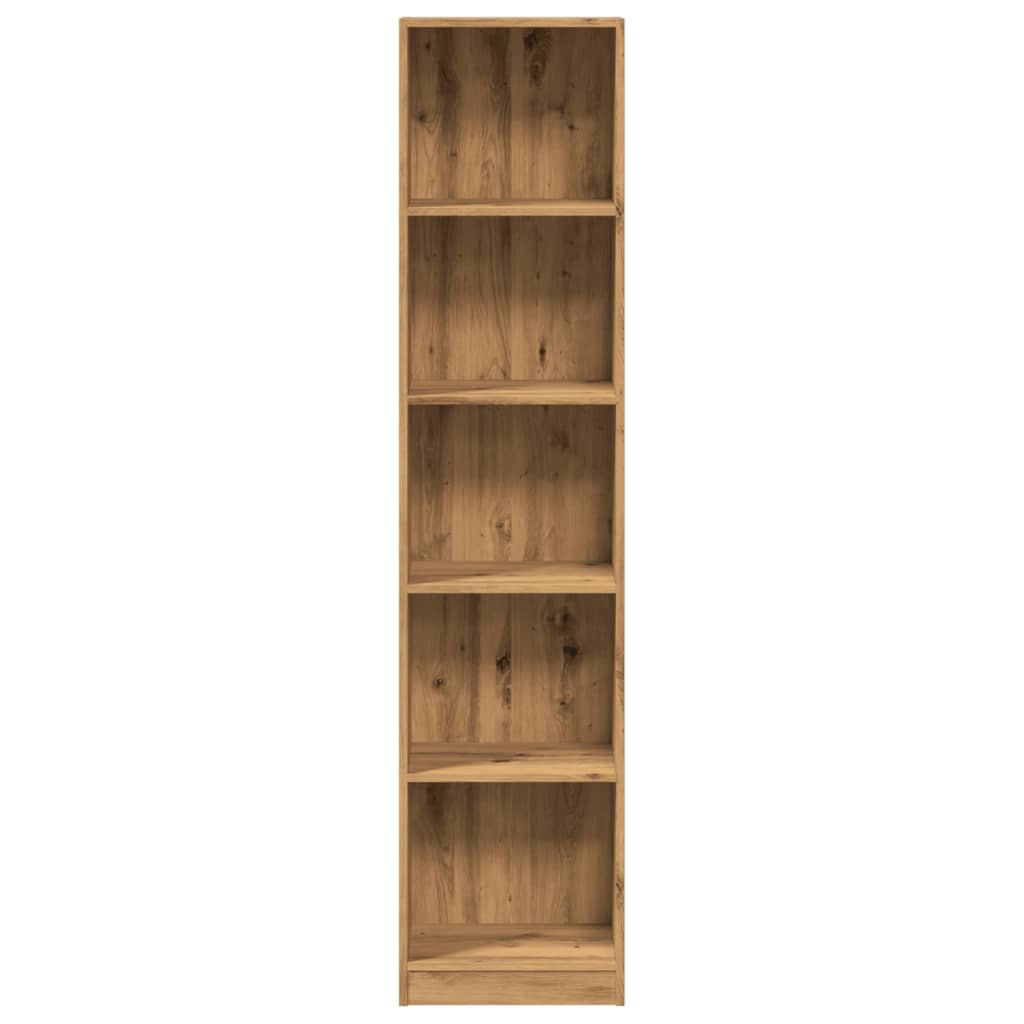 Polica za knjige Artisian hrast 40x24x176 cm Inženjersko drvo