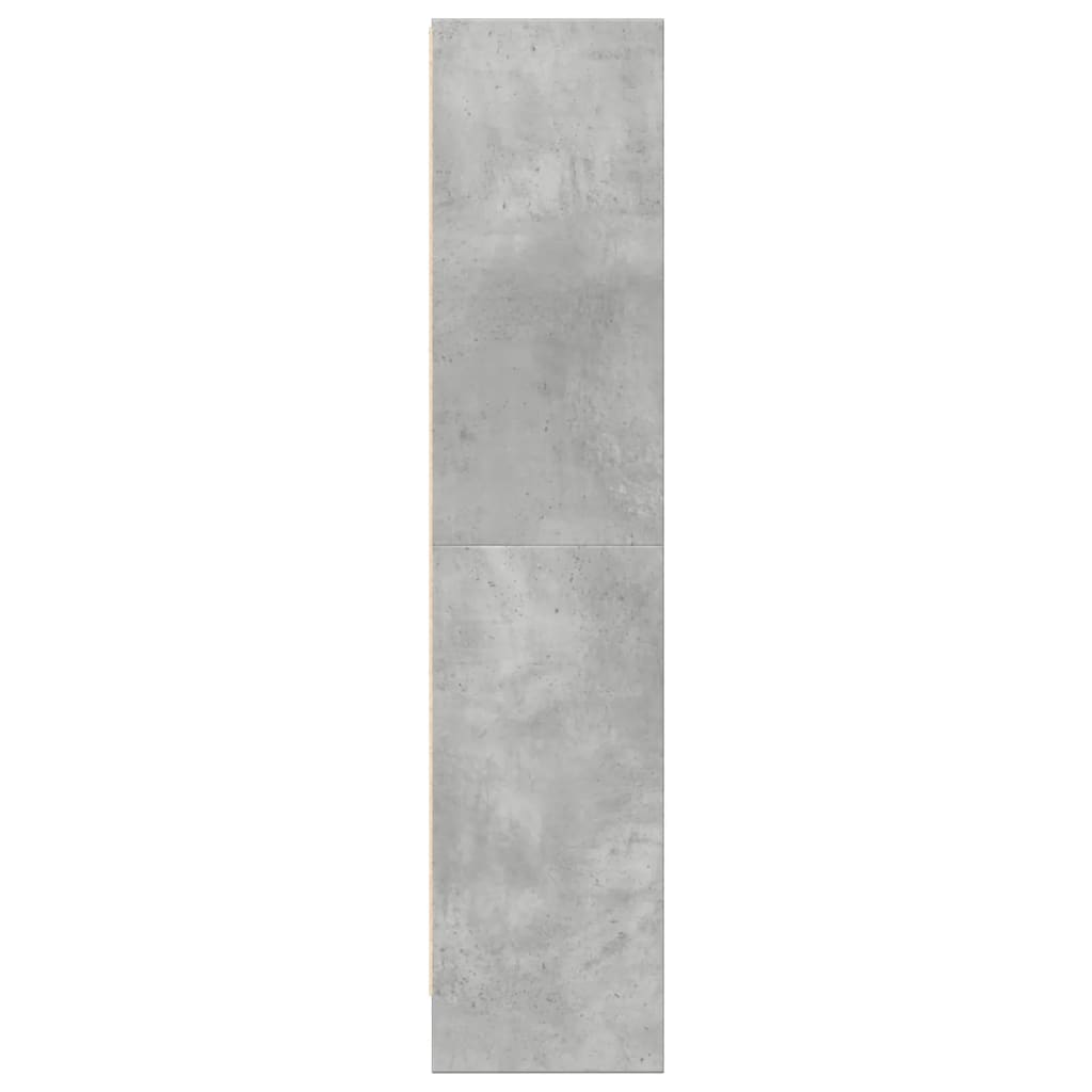 Regal za knjige boja betona 60x24x109 cm konstruirano drvo