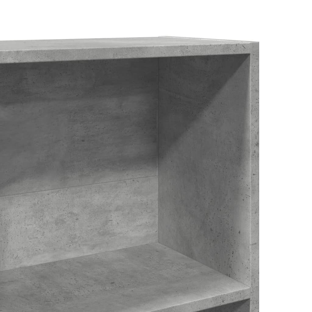 Regal za knjige boja betona 60x24x143 cm konstruirano drvo
