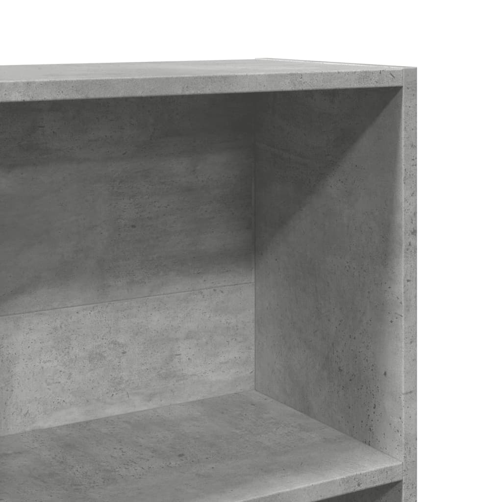 Regal za knjige boja betona 60x24x176 cm konstruirano drvo