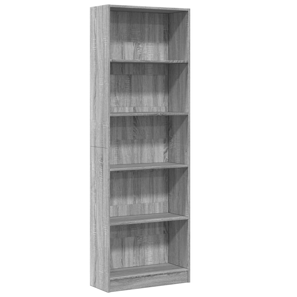 Regal za knjige boja hrasta 60x24x176 cm konstruirano drvo