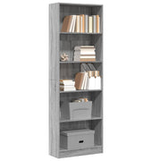 Regal za knjige boja hrasta 60x24x176 cm konstruirano drvo
