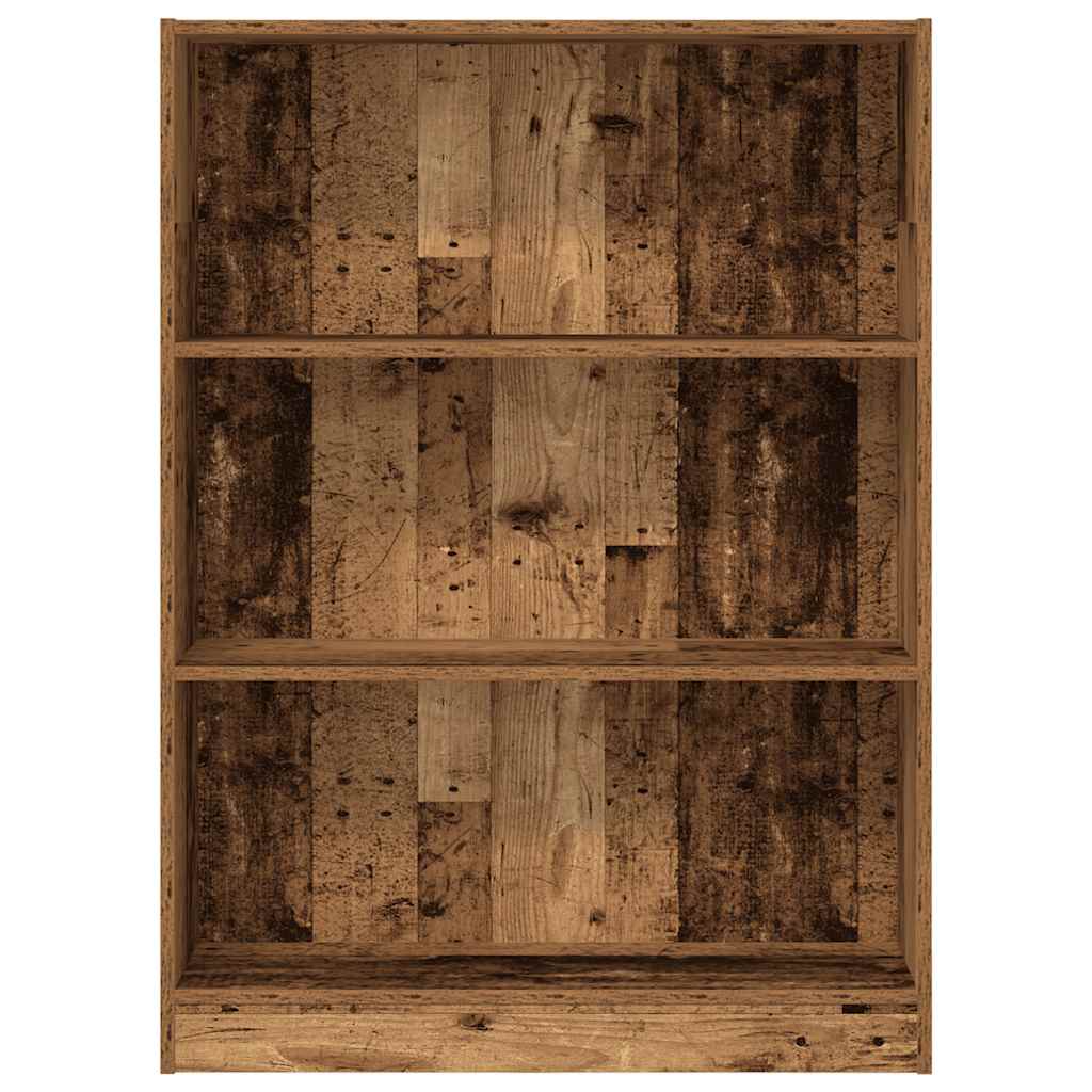 Regal za knjige boja starog drva 80x24x109 cm konstruirano drvo