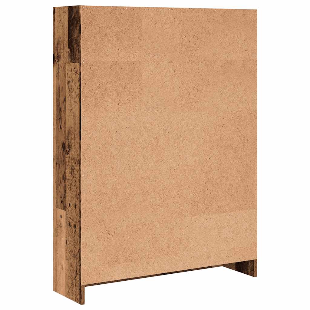 Regal za knjige boja starog drva 80x24x109 cm konstruirano drvo