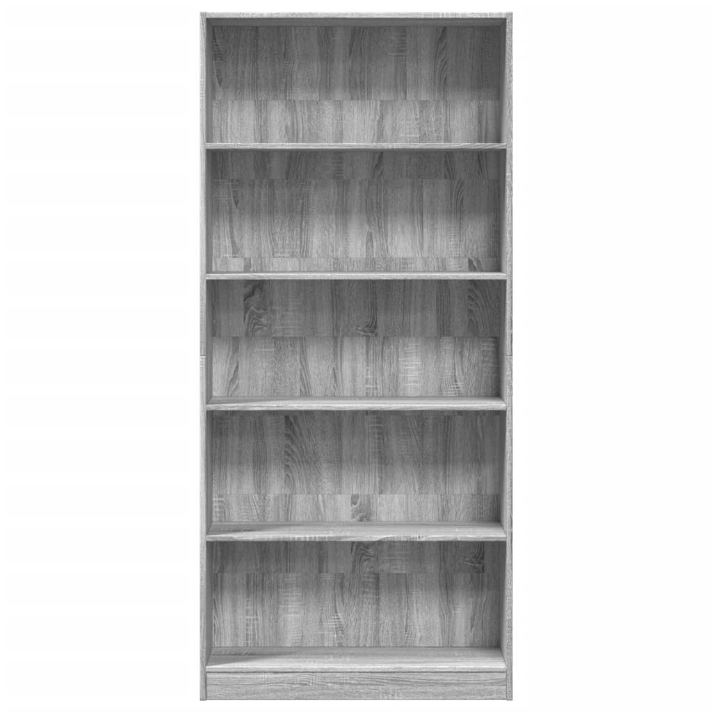 Regal za knjige boja hrasta 80x24x176 cm konstruirano drvo