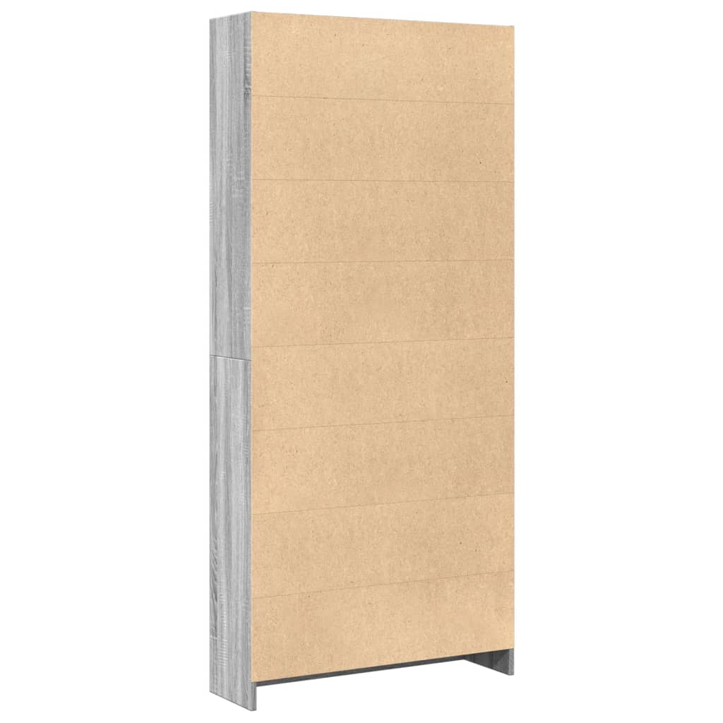 Regal za knjige boja hrasta 80x24x176 cm konstruirano drvo