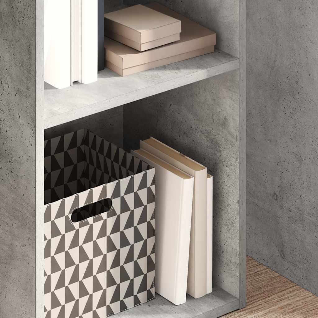 Regal za knjige boja betona 40x30x152 cm konstruirano drvo