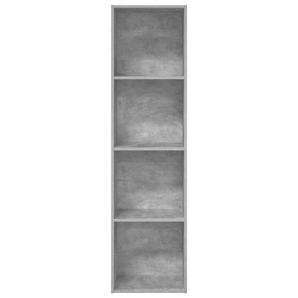 Regal za knjige boja betona 40x30x152 cm konstruirano drvo