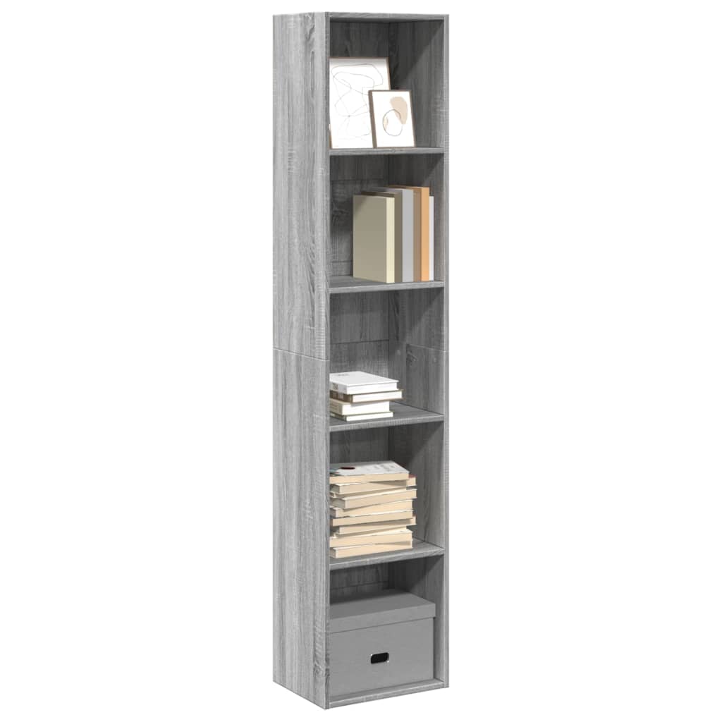 Regal za knjige boja hrasta 40x30x189 cm konstruirano drvo