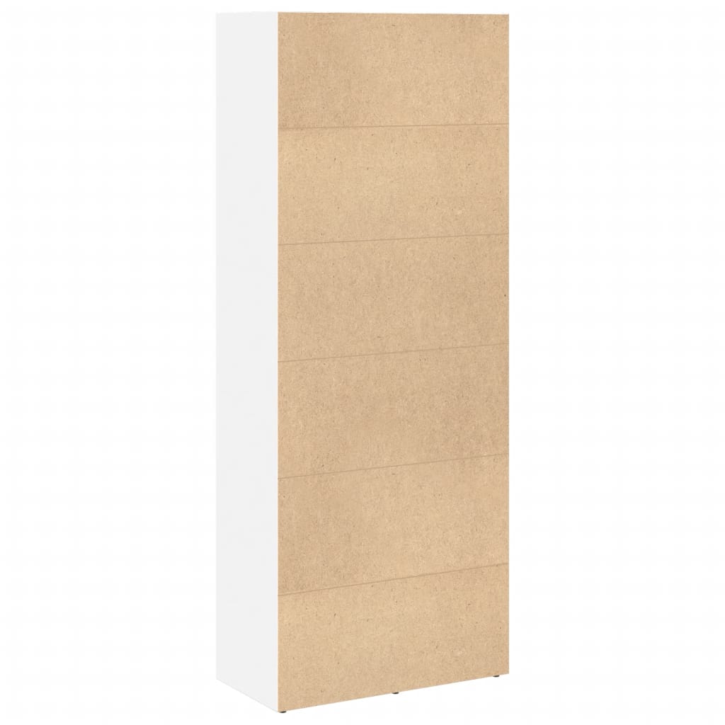 Regal za knjige bijeli 60x30x152 cm od konstruiranog drva