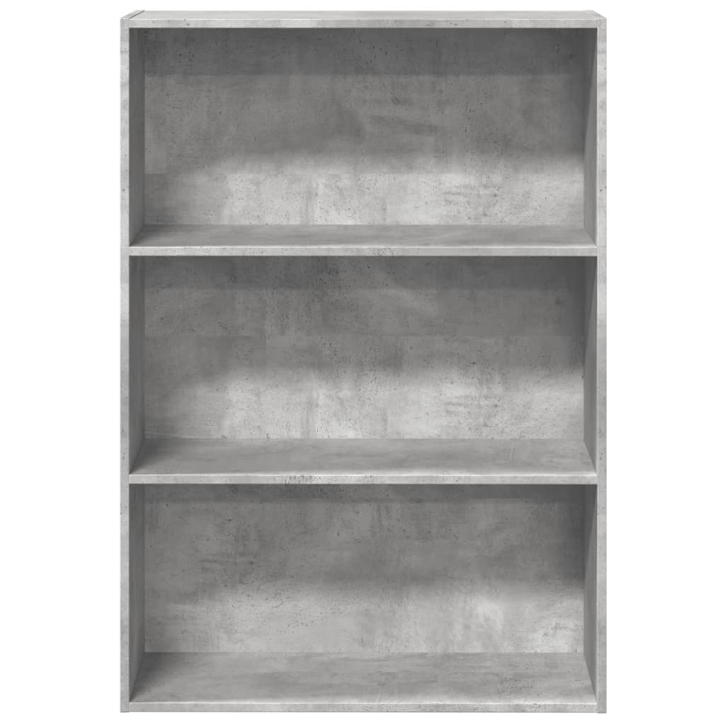 Regal za knjige boja betona 80x30x114 cm konstruirano drvo