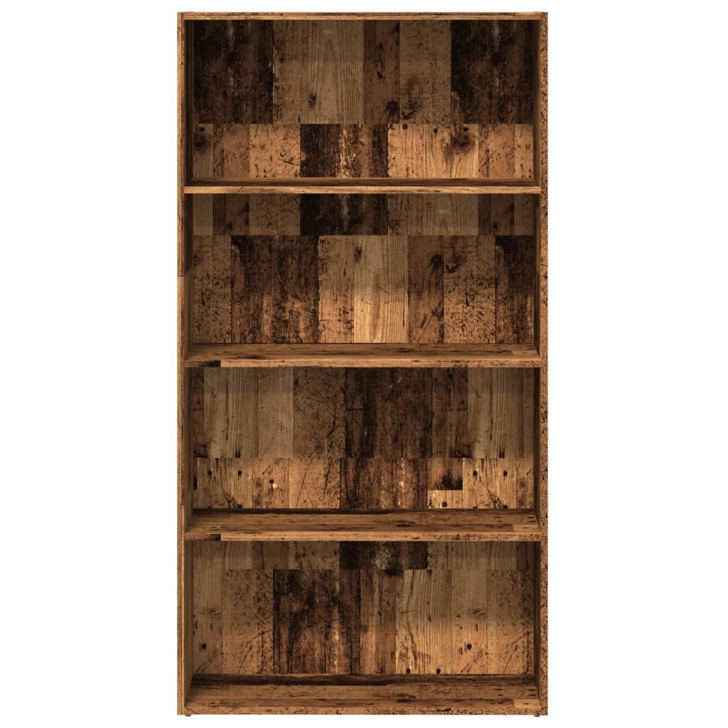 Regal za knjige boja staro drvo 80x30x152 cm konstruirano drvo