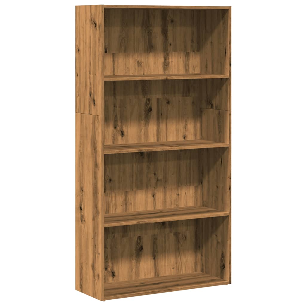 Regal za knjige boja artisian hrast 80x30x152 cm drveni